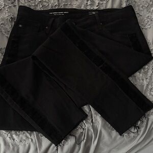 AG Farrah Skinny Ankle Black Jeans size 32